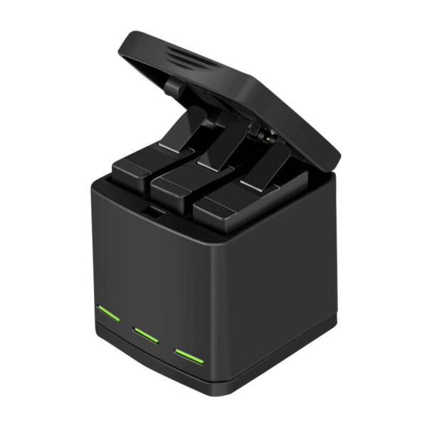 Telesin Box driekanaals lader voor GoPro Hero 8 + 2 batterijen (GP-BNC-801) - Afbeelding 2