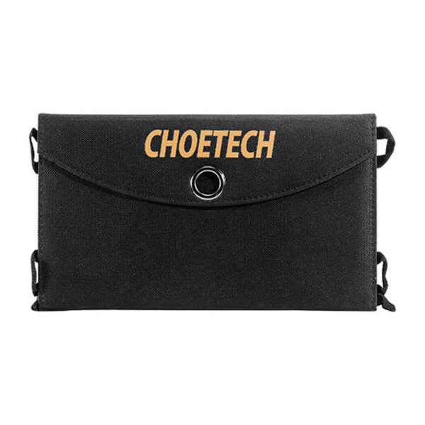 Choetech SC001 19W 2xUSB foldable solar charger (black) - Image 3